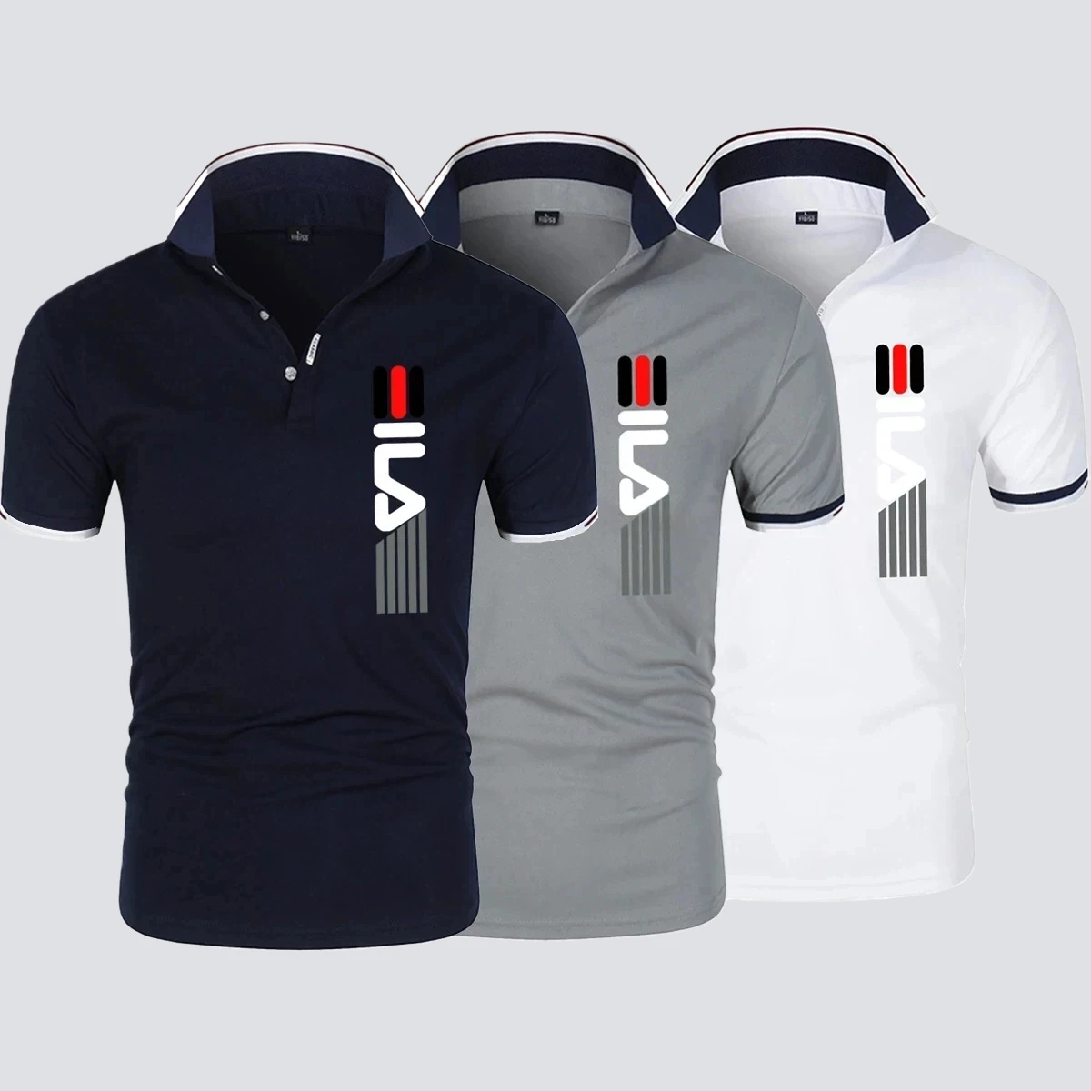 

New Summer Men's Polo Shirt with Collar; Fashionable Anti-pilling Polo Short-sleeved Shirt; Casual Business Fashionable Slim Sho