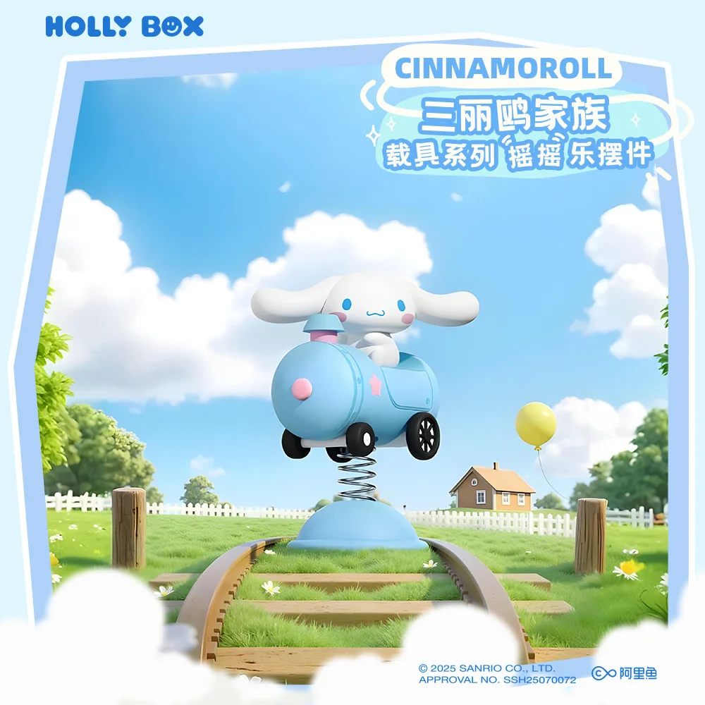 Anime Figuren Sanrio Kawaii Kuromi Cinnamoroll Hangyodon Hello Kitty Mymelody Action Figure Poppen Desktop Schommelende Ornament Geschenken