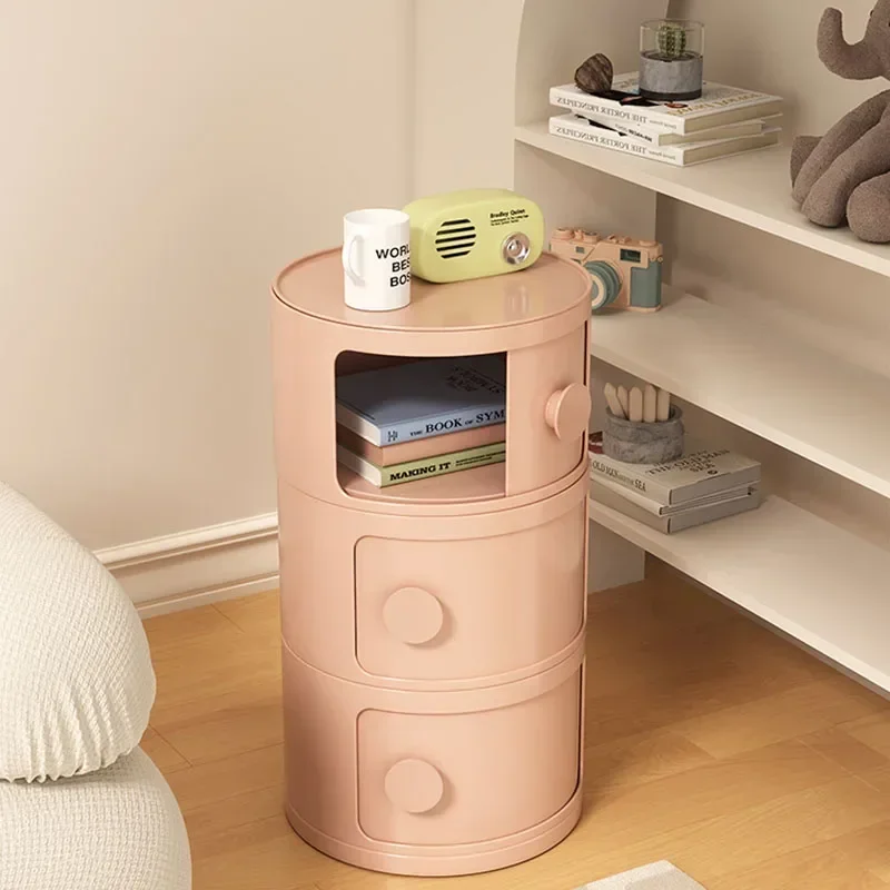 

Small Nordic Nightstand Bedroom Modern Cute Trendy Corner Bedside Table Simple Cheap Organizer Home Furniture