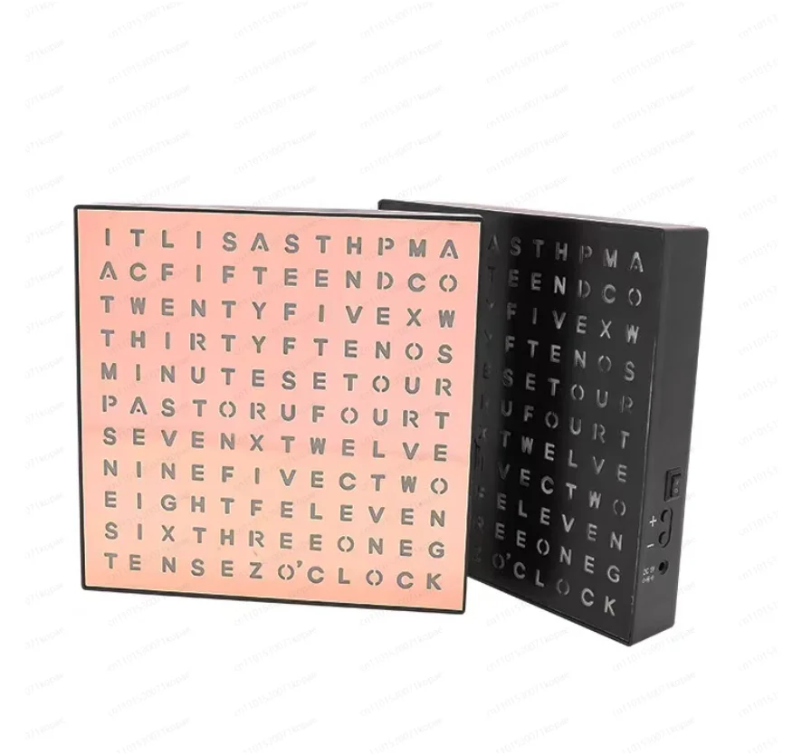 Fashion Desktop Reading Time Light Box LED Alphabet Electronic, Office Learning Time Light Box