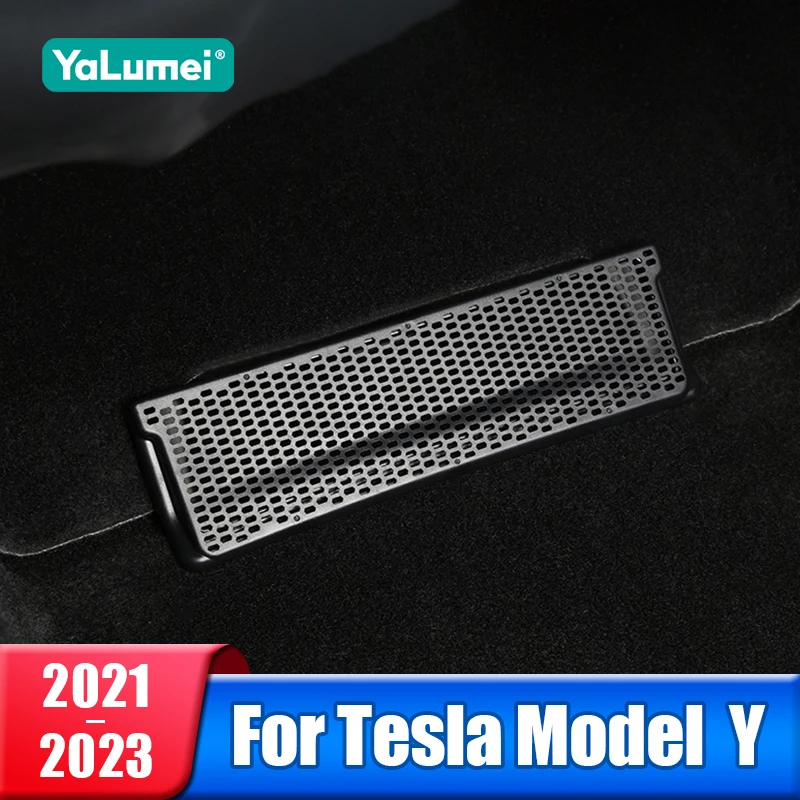 

Car Rear Seat Under Air Vent Duct Outlet Cover For Tesla Model Y 2021 2022 2023 Accessories