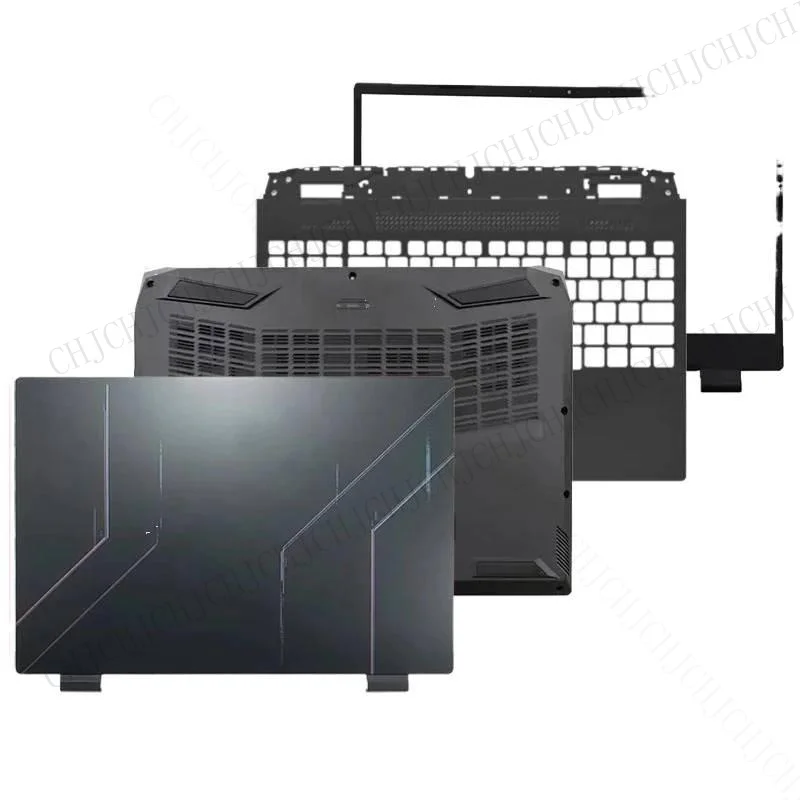 CHJ For Nitro 5 AN515-58 AN515-46 AN515-58G N22C1 New Laptop LCD Back Cover Front Bezel keyboard Palmrest Bottom Case Hinges