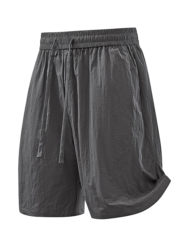 

Мужские летние ультратонкие свободные брюки из ледяного шелка Ice Silk Quick Dry, повседневные прямые брюки-капри для молодежи