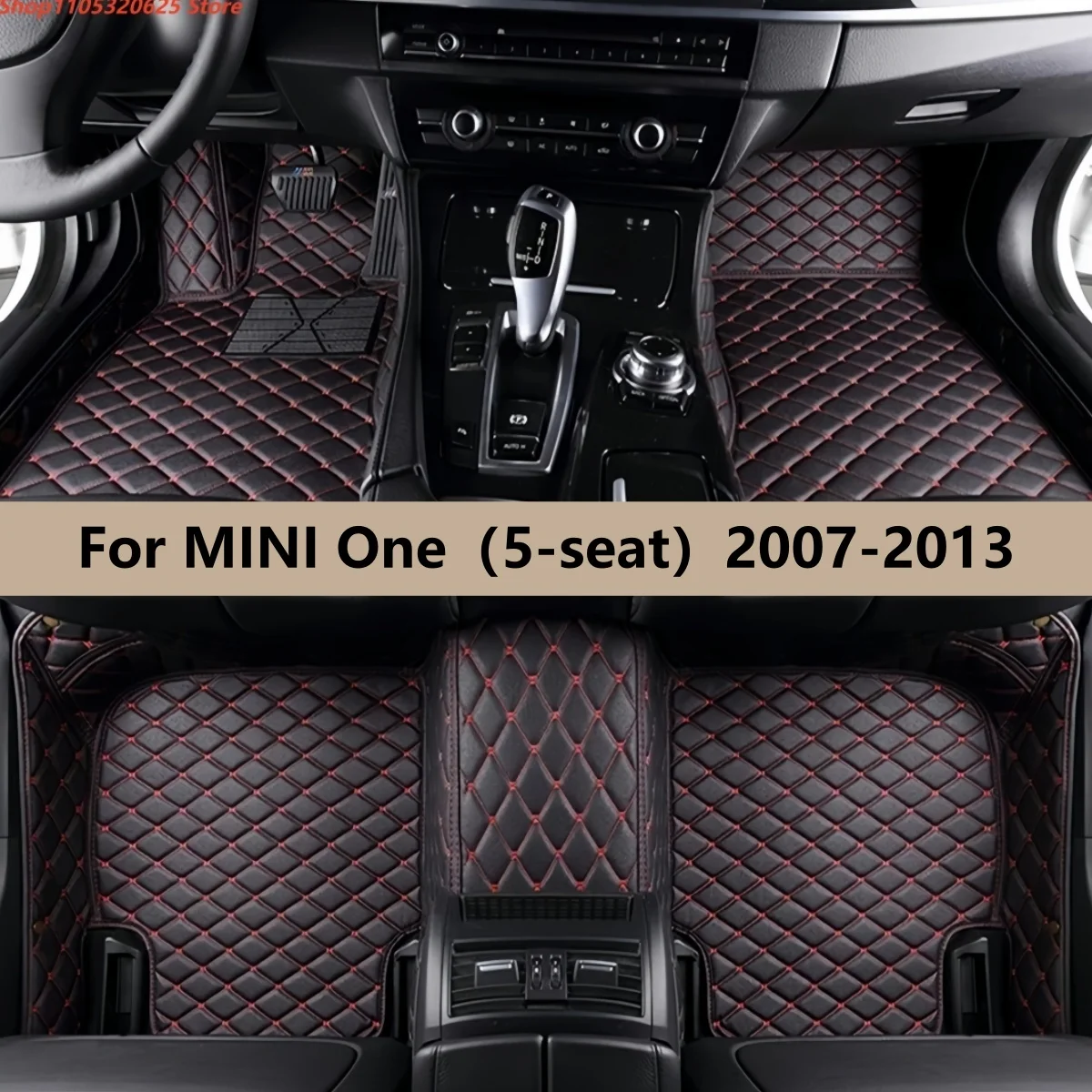 

Автомобильные коврики на заказ для MINI One (5-местный) 2007 2008 2009 2010 2011 2012 2013, аксессуары для интерьера, искусственная кожа