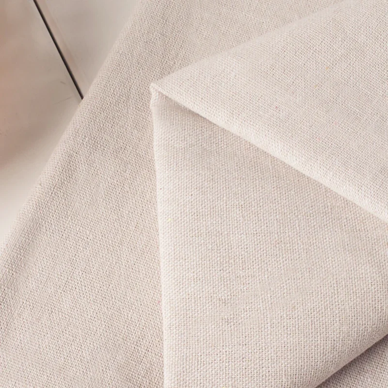 100x150cm Textile Cotton Linen Fabric for Clothing Table Sofa Curtains Decoration DIY Sewing Material Embroidery Practice Fabric