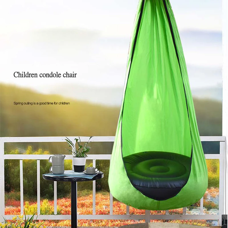 Children Kids Pod Swing Chair Tent Indoor Outdoor Garden Hanging Seat Hammock Outdoor Hammock Inflatable Hammock