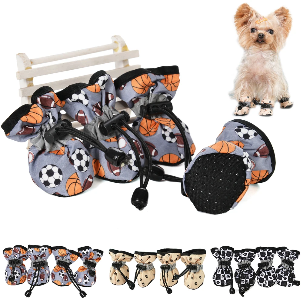 Hundeschuhe für kleine Hunde, Pfotenschutz, reflektierend, wasserdicht, für Welpen, Katzen, Stiefel, Outdoor, rutschfeste Schuhe, Chihuahua, Heimtierbedarf