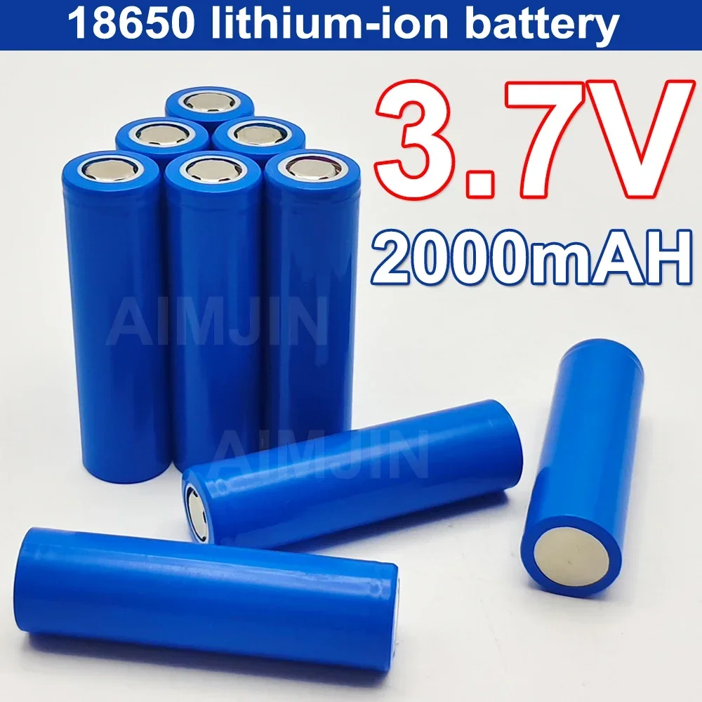 New 3.7V Li-Ion 2000mAh  Rechargeable 18650 Battery for LED Torch All Kinds of Electronic Products