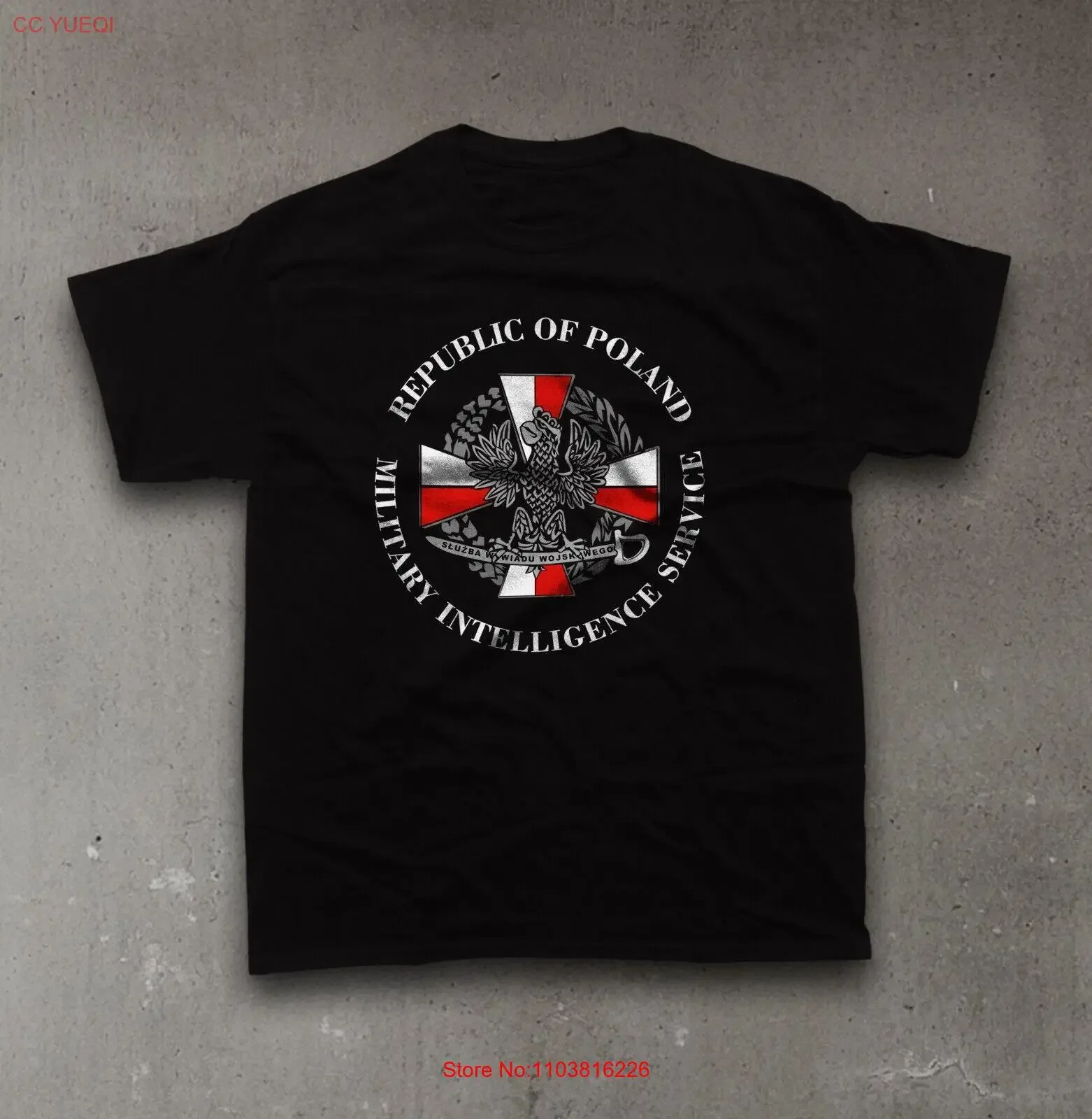 Польша военные интеллектуальные услуги Польский орл футболка с логотипом винтажный стираный топ для повседневной носки дизайнерская одежда