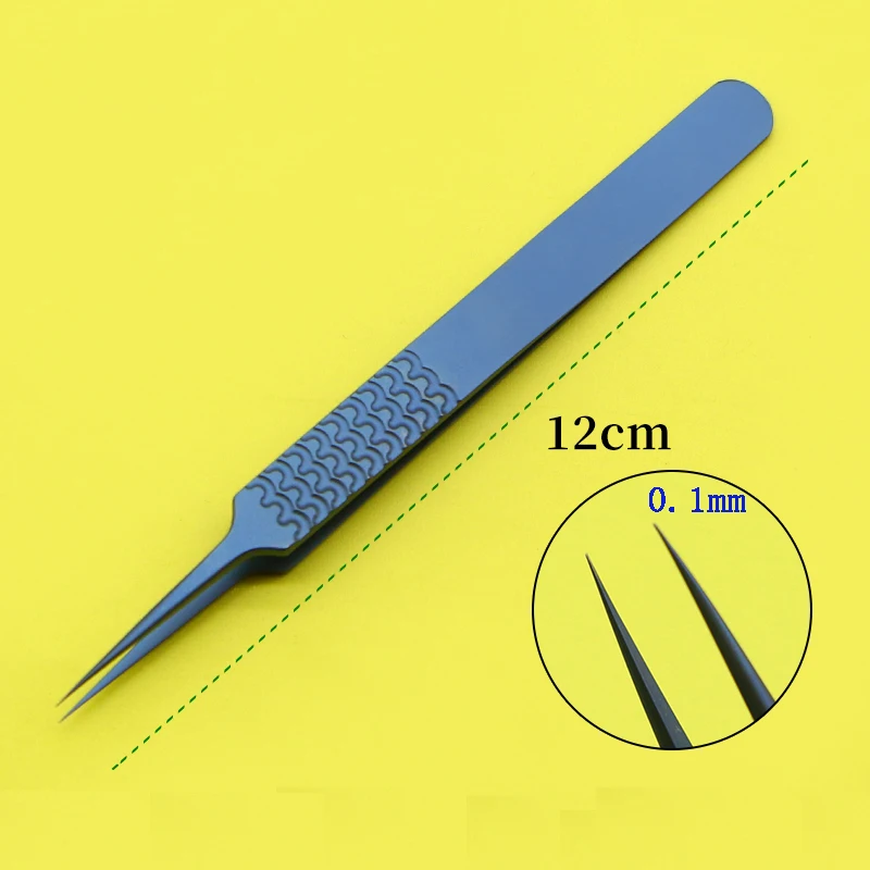 Titanium alloy microvascular forceps Vessel separation tools Microsurgical instruments non-damaging 0.15 pointed forceps