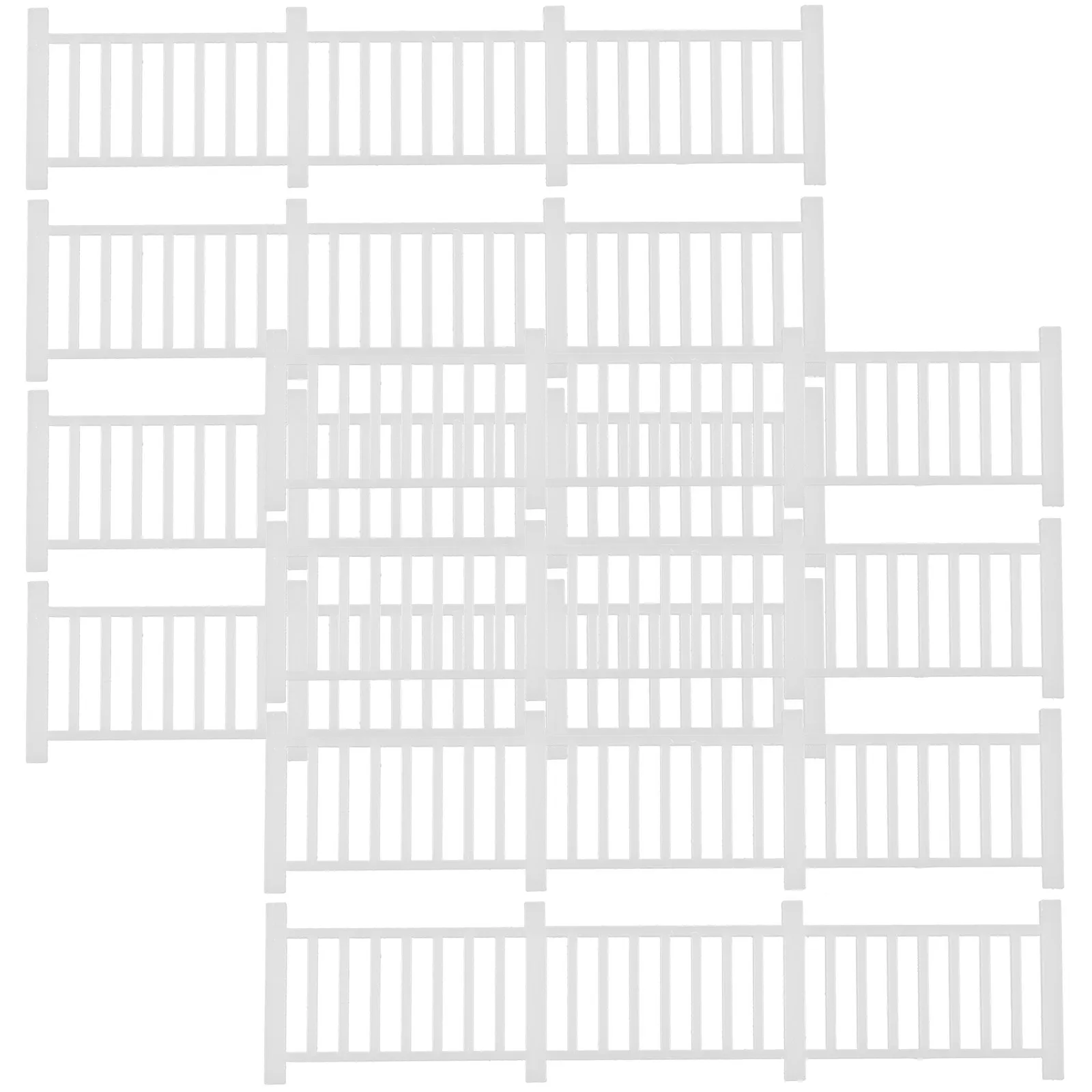 

8Pcs Miniature Retro Fence Mini Garden Decoration Micro Landscape Scene Layout Small Fence Craft Supplies Landscape Adornment