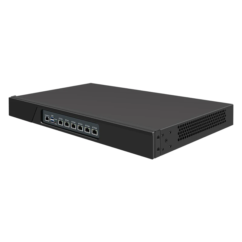 Topton 1U Rack Chassis Mini PC Intel i3 N305 N150 N100 6 x i226-V 2.5GbE LAN Cabinet Firewall Router Gateway DDR5 MSATA SIM Slot