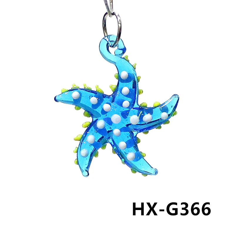 Niedliche meeres tiere Seestern Charme Miniatur glas Seestern Anhänger Dekoration für DIY Schmuck Halskette Armband Herstellung Zubehör oder Aquarium Dekoration Vorräte – Detail 32