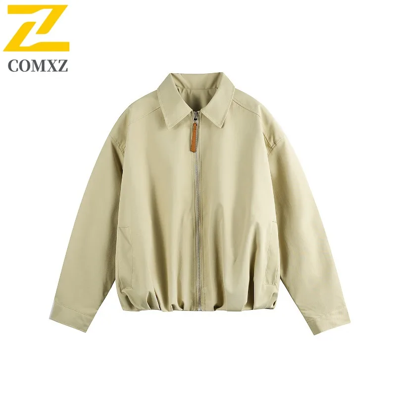

COMXZ Men Outdoor Jacket Fashion Stand Collar Adventure Comfort Coat Casual Daily Style Lightweight Windproof Autumn Clothing