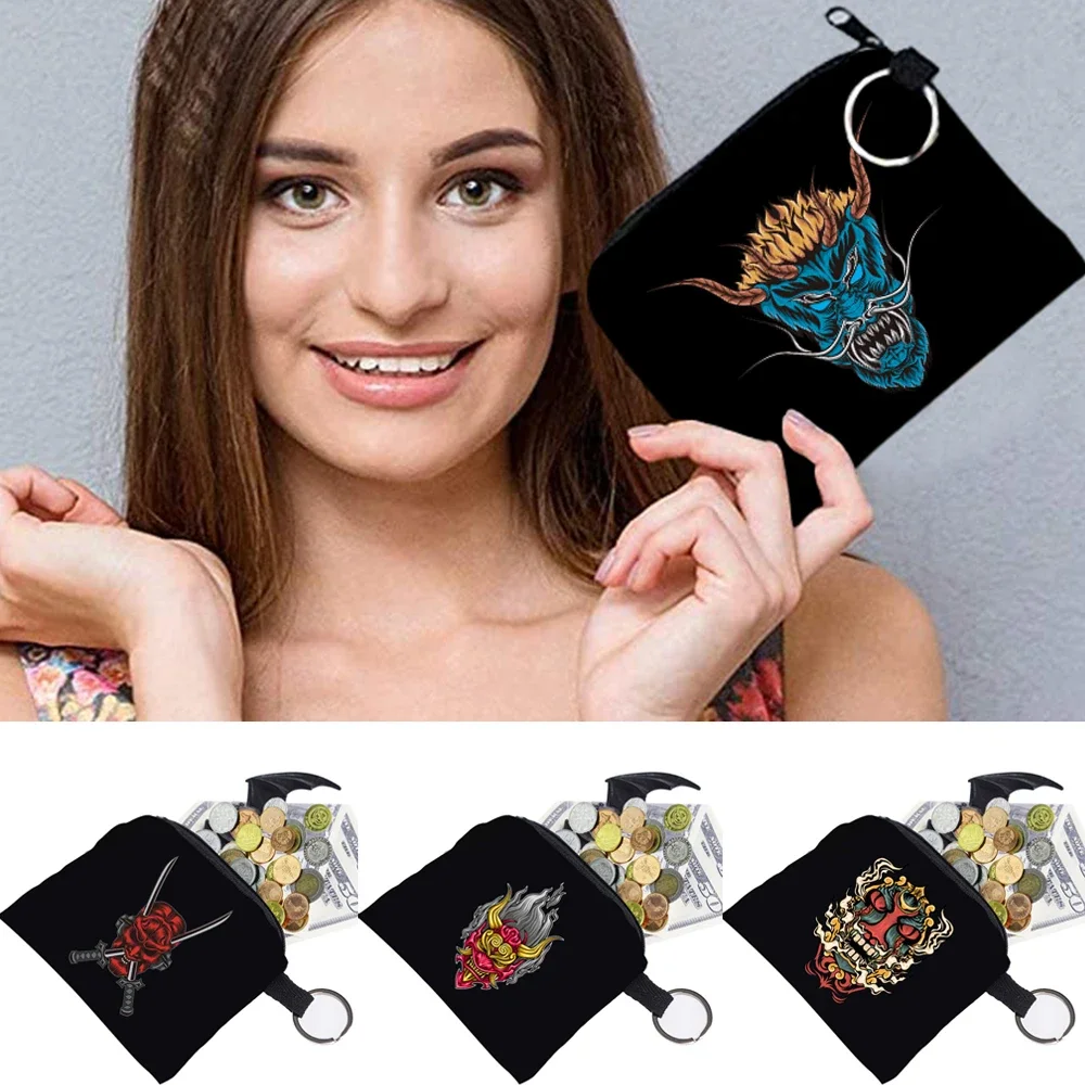 Wallet Purse Pouch Credit Card Organizer Card Holder Wallet Bag Case Wear-resistant Money Bag Female monster Pattern series