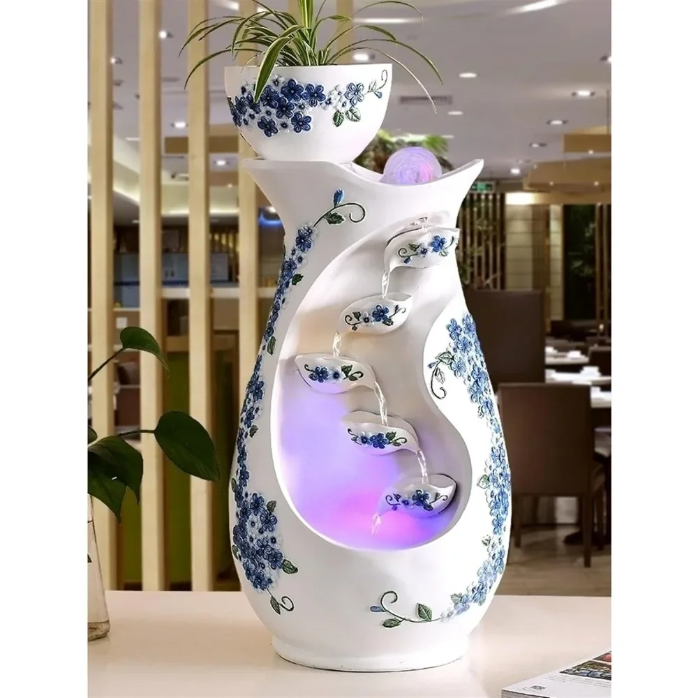 Outdoor Fountain Simple Water Fountain, Living Room Circulating Water Features, Garden Fountain Landscape Decoration