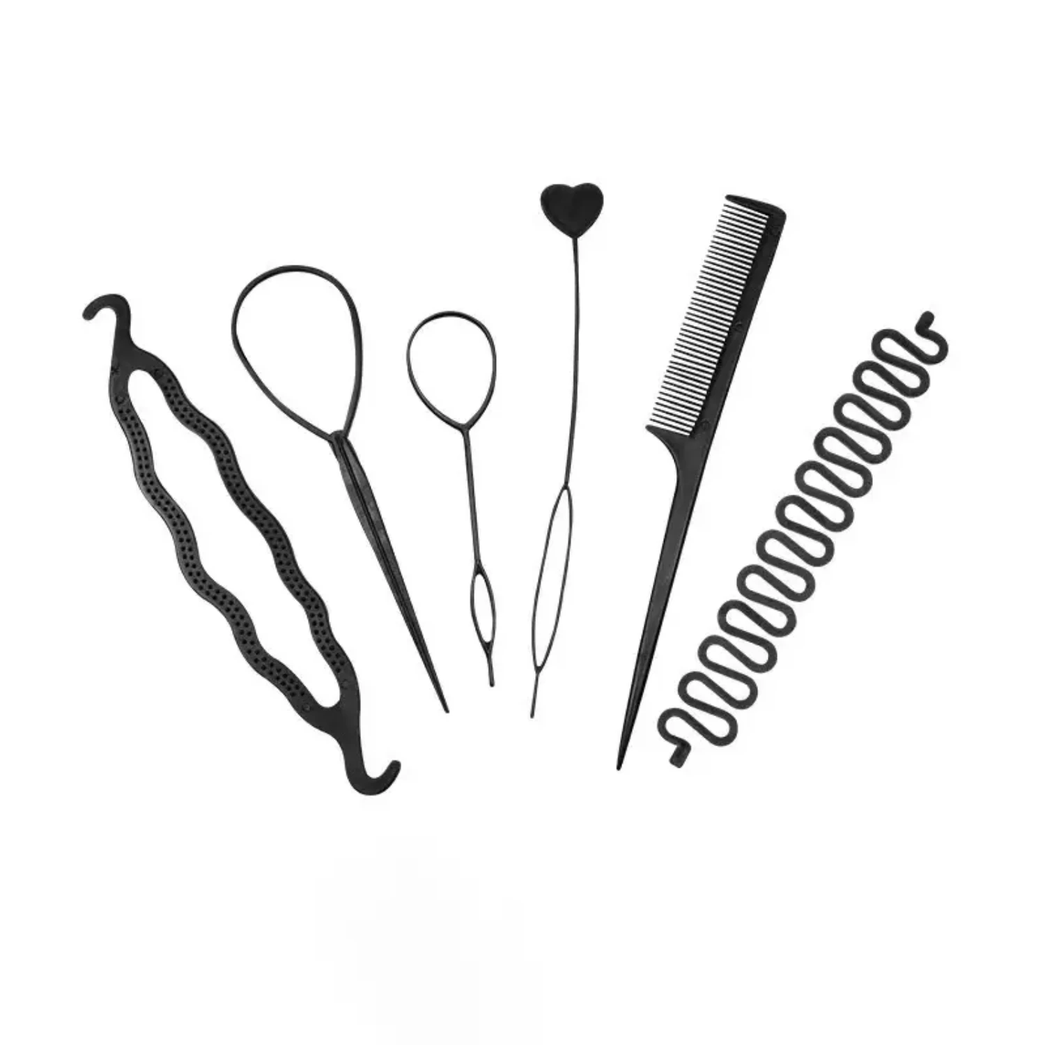 Set of 6 Stylish and Convenient Hair Braiding Tools for Easy and Professional Hairstyles