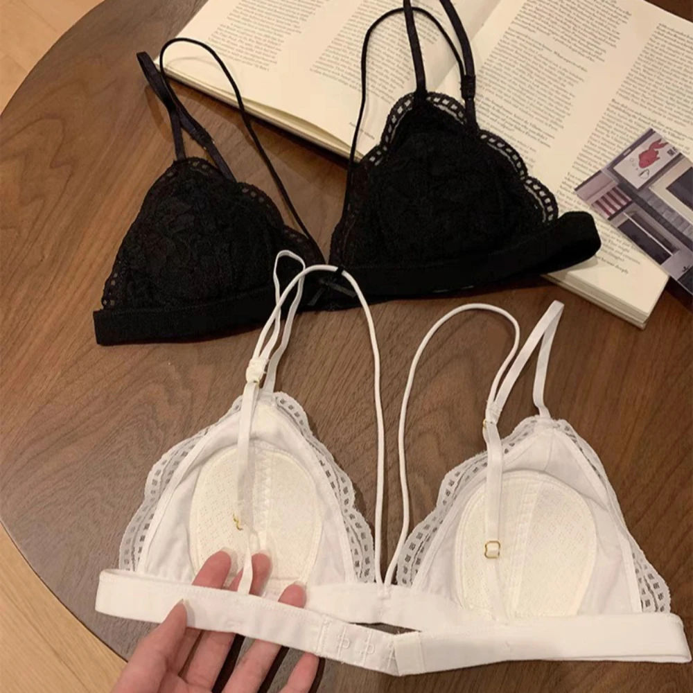 French Lace Wireless Bralette - Bralette Wireless Soft 评论和价格