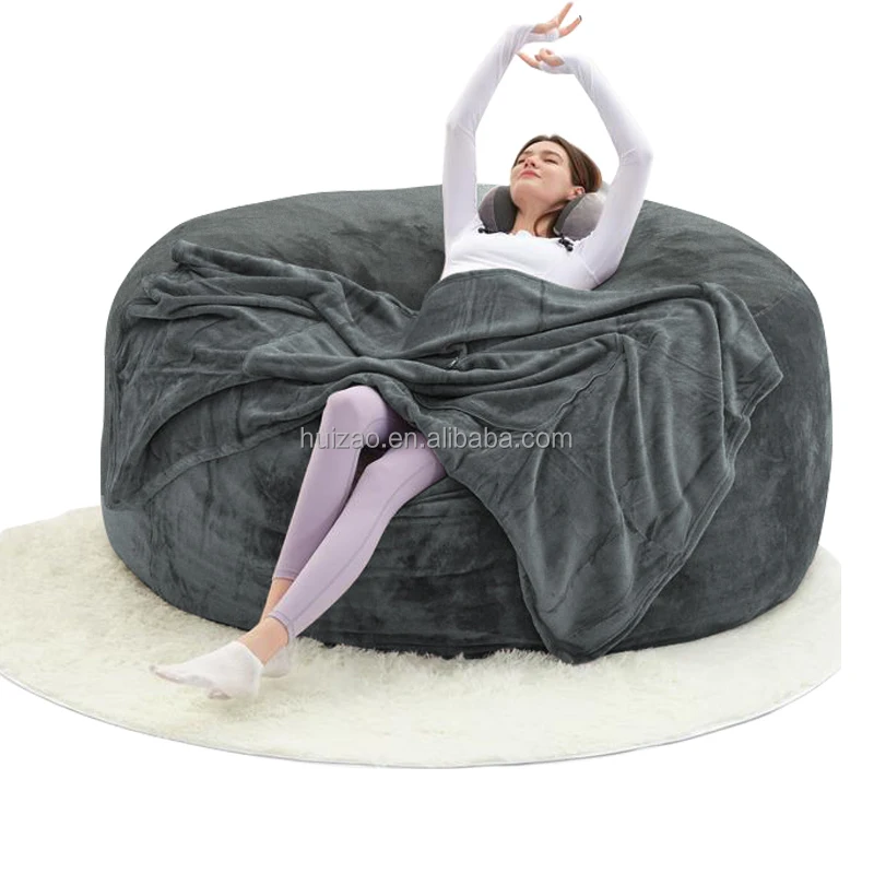 

60"inch Bean Bag Sofa With Filling Living Room Compressed Foam Memory Cotton Bed Modern Leisure Sofas Single Furniture
