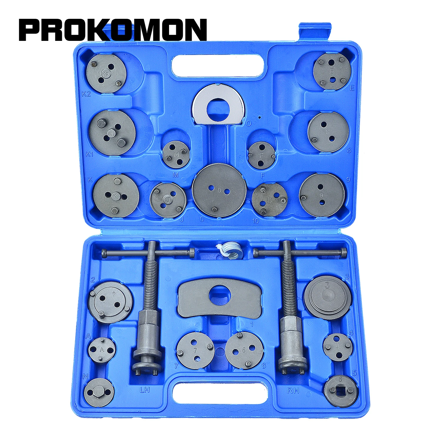 24pcs Disc Brake Piston Caliper Compressor Rewind Tool Kit Wind Back Tools Brake Pad Replacement Reset Set