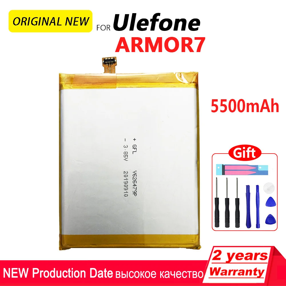 Original For Ulefone ARMOR 2/3/7/X3/Power 2/3/5/Gemini Pro T1/2/Paris/NOTE 7/S11/S1/S7/S8/U007/U008 Battery SmartPhone Batteria