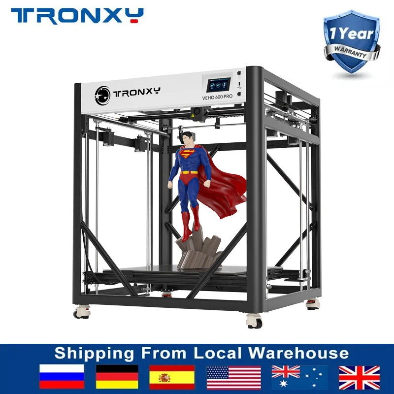 

TRONXY VEHO-600 PRO Direct Drive Extruder 600*600*600mm Large Print Size 3D Printer Auto Leveling Sensor High Precision Printer