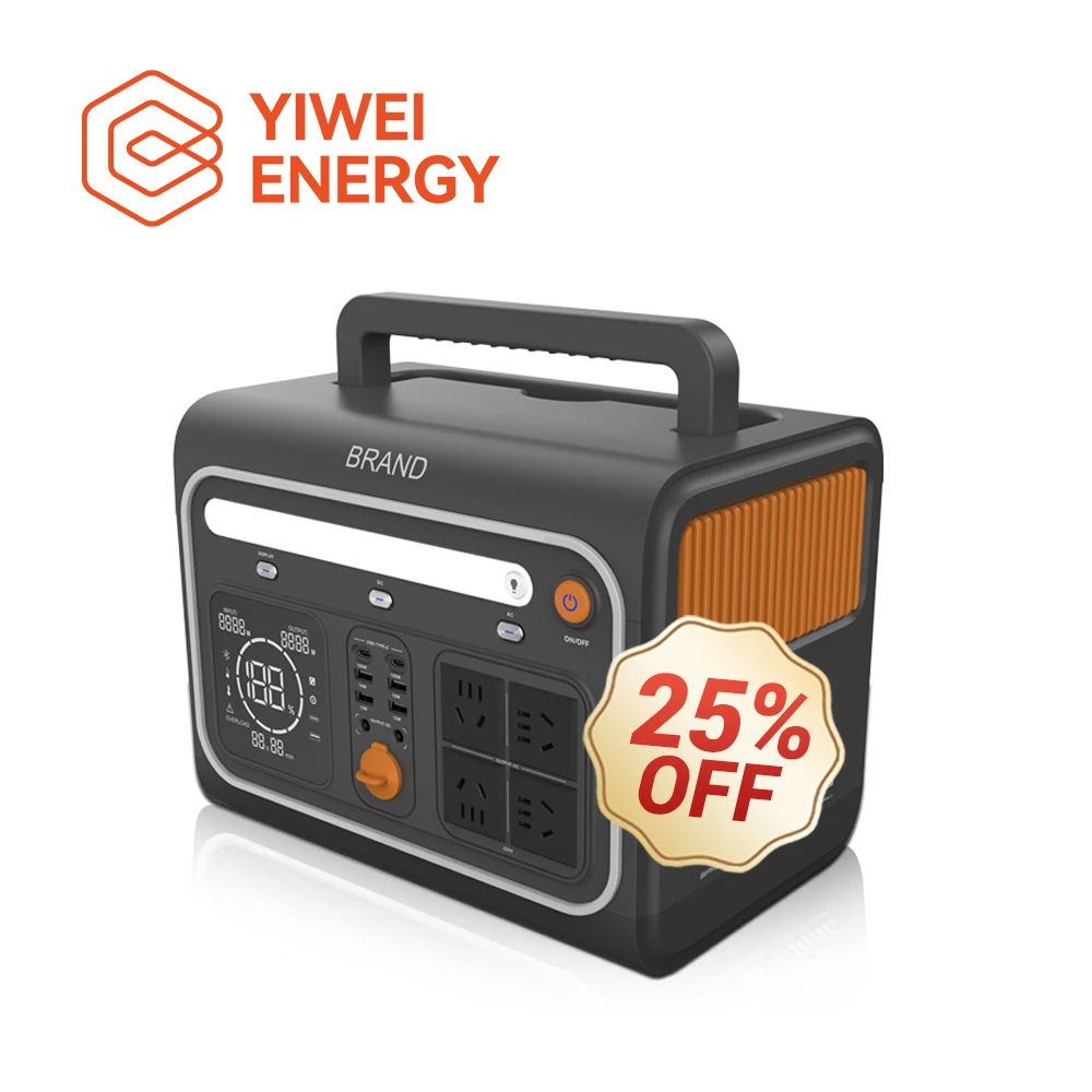 

Yiwei 1200W Portable Power Station 1000W 1024Wh Solar Panel Power Car Compatibility Flashlight Outdoor Rechargeable Controller