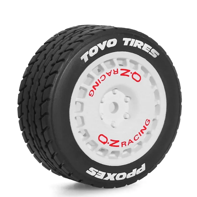 4PCS 60mm High Speed On-Road Soft Rubber Tires Wheels Low Wear Upgrade Parts for MJX Hyper Go 1/14 RC Touring Car