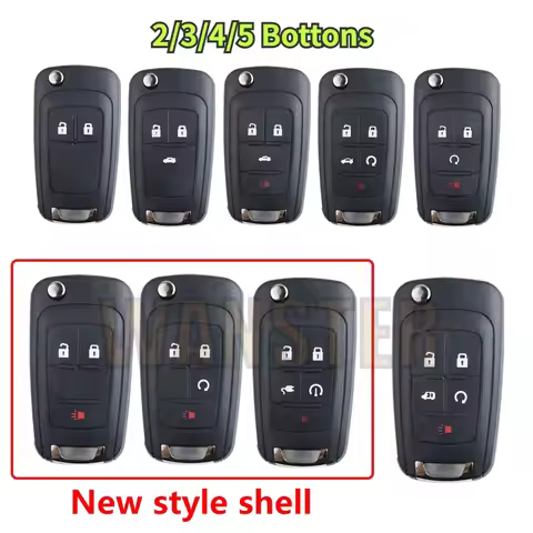 Car Key Case Shell Housing for Chevrolet Cruze Malibu Epica Captiva Lova for Buick Encore Terrain Impala Equinox Volt Sonic Opel