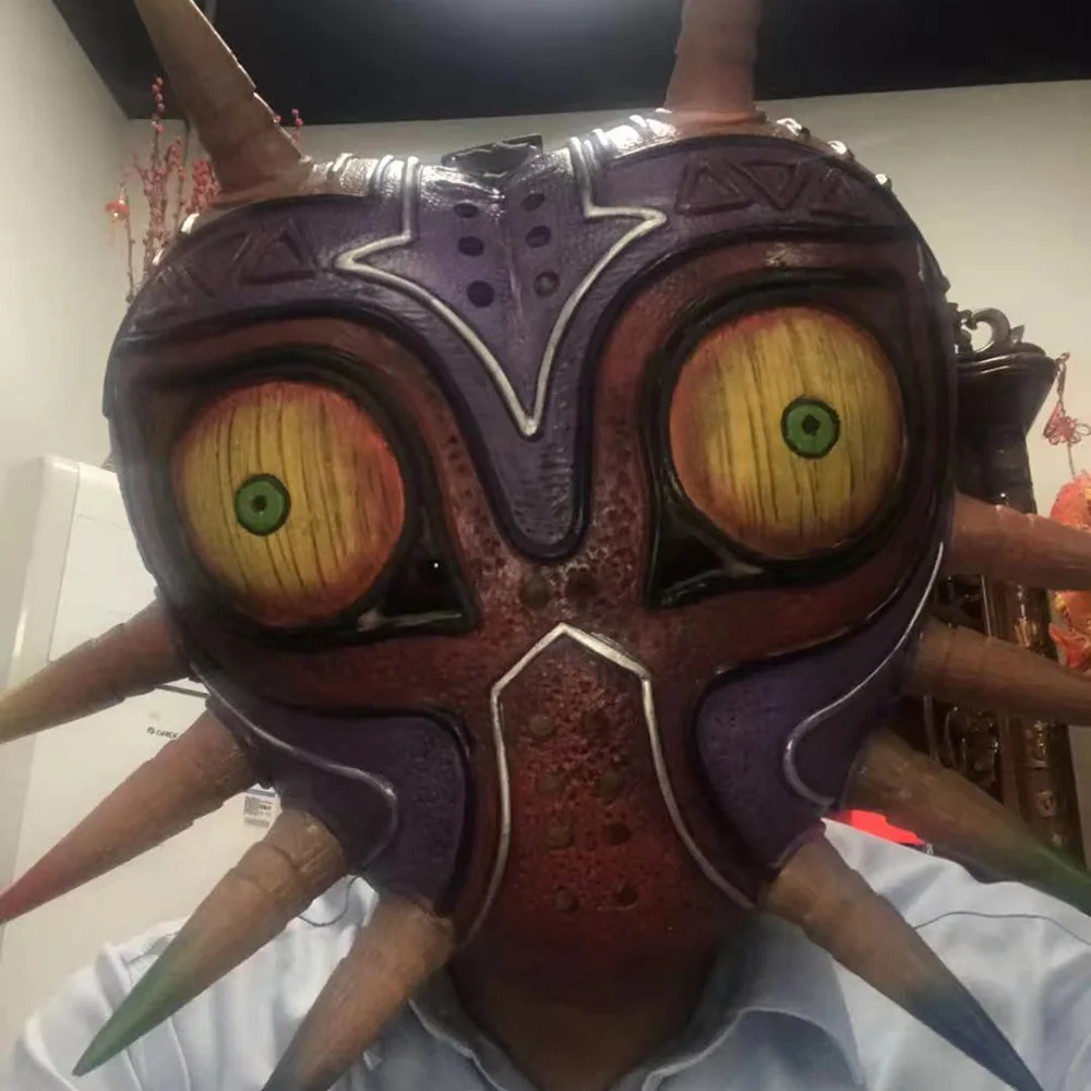 Majora's Masker van Zelda Eng Realistisch Gezichtsmasker Halloween Cosplay Kostuum Prop voor Volwassenen Tieners Game Party Masker