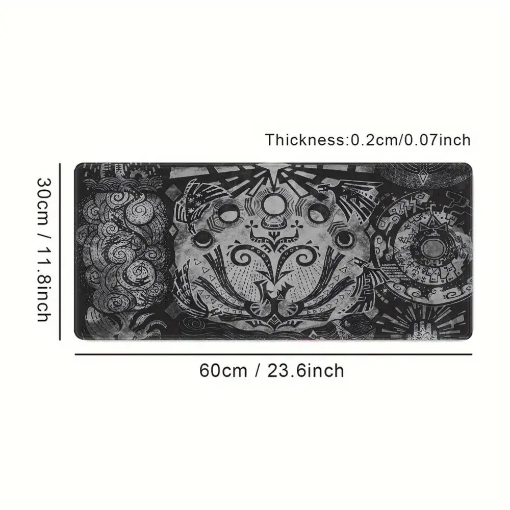 Alas Mouse Permainan Dunia Monster Hunter Tapetes De Mesa Kain Lapis Kawaii XXL 90X40Cm Tapete De Mesa Antiderrapante
