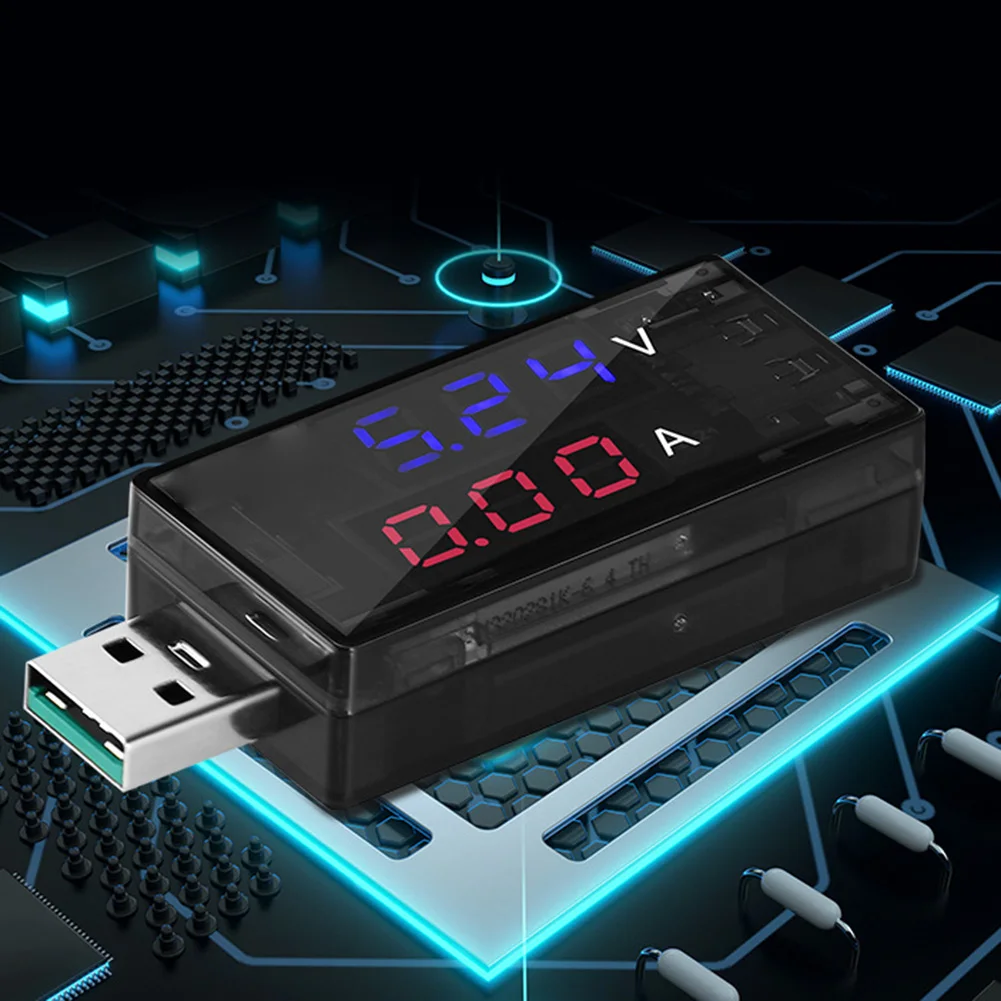 KWS11VA USB Voltage and Current Tester DC 430V Digital Voltmeter with 6 5A USB Charger Power Bank Testing Device