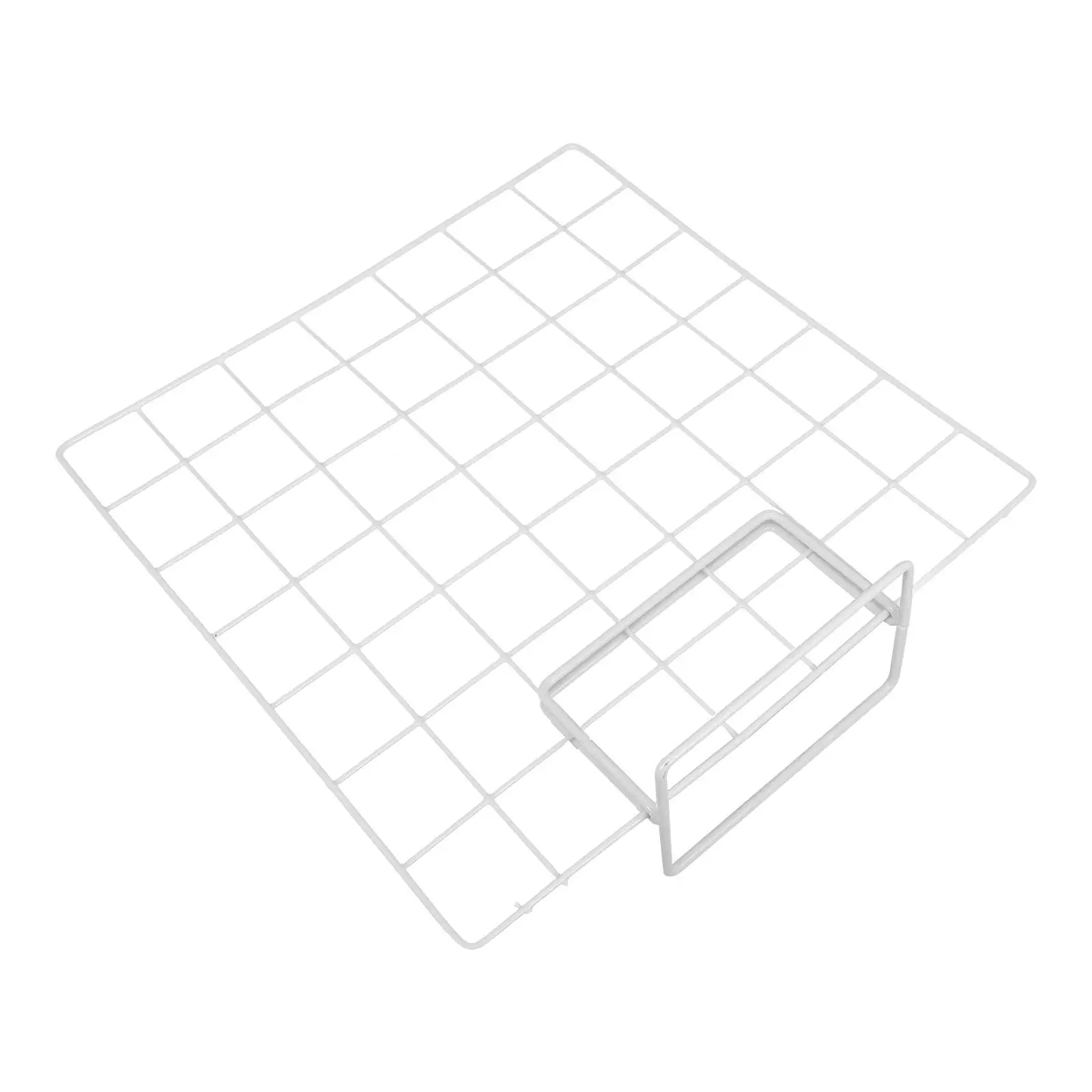 

Grid Display Stand Storage Rack Shelves Desktop Holder Shelf Displaying Wall Panel Racks Metal
