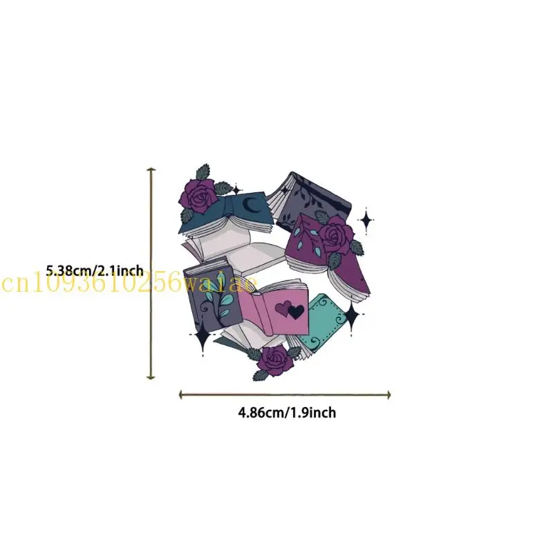 652f 50pcs الساحرة الساحرة ملصقات زخرفية مقاومة للخدش PVC ل DIY Crafts Party Decorations Cartoon Art Designs