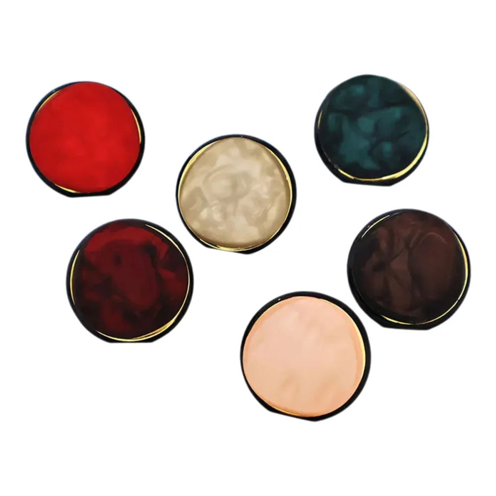 12 pièces/lot 25mm, vente en gros, boutons en résine de couleur mate exquise, coupe-vent, manteau en laine, bouton rond, costume, chemise, accessoires N690