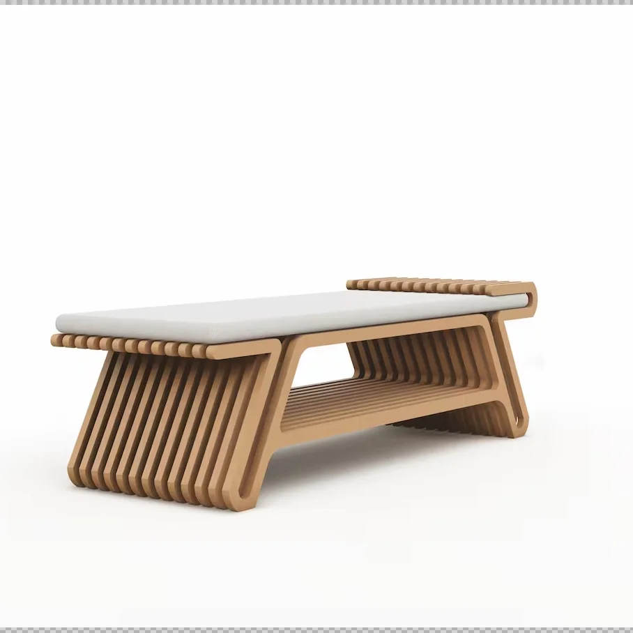 Z Modern Minimalist Wooden Coffee Table Bench Storage Shelf Furniture For Home Hotel Office GardenZ