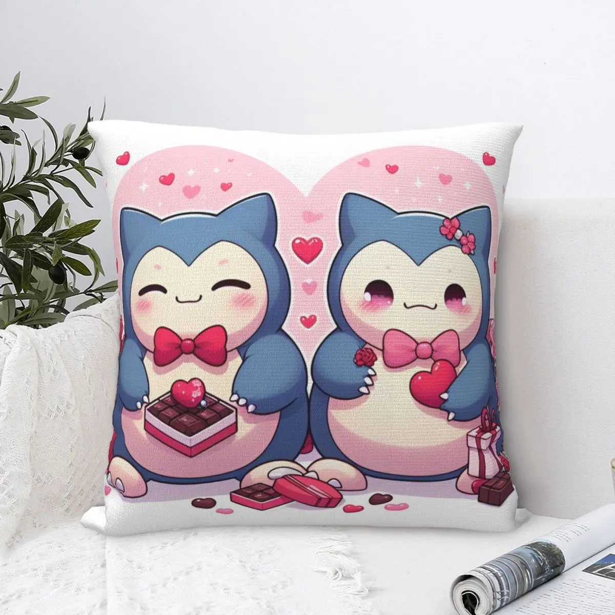 Snorlax Pokemon (8) Pillow Cover Fashion Pillow Case For Office Car Home Decorative Cushion Cover Soft Graphic Pillowcases Gift