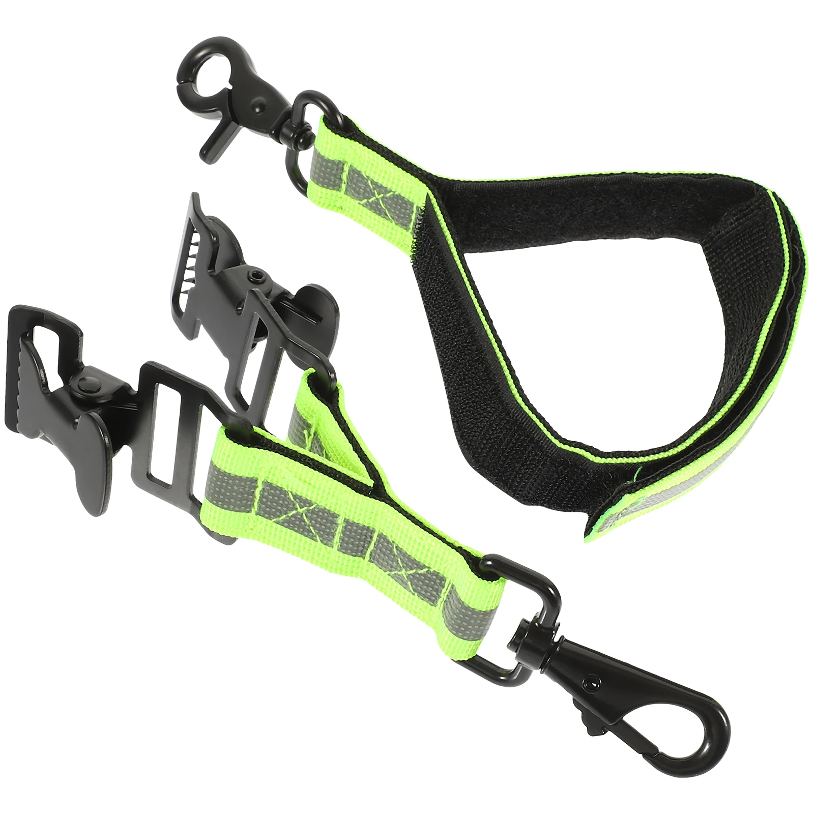 

2pcs Firefighter Glove Straps Adjustable Reflective Buckle Clips Durable Safety Holders For Construction Workers Firefighter