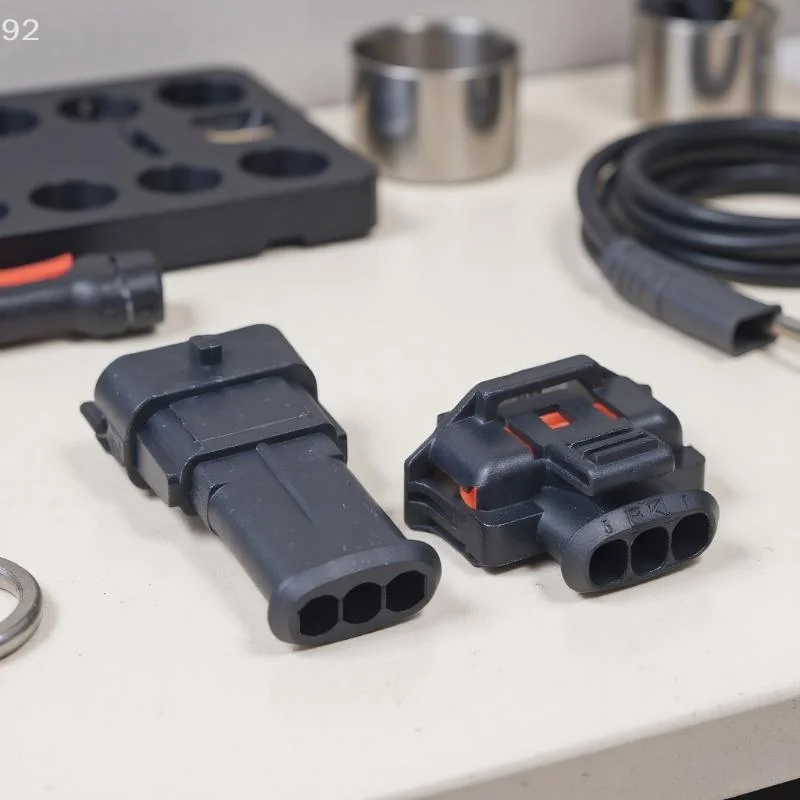 Conector diesel automático de 3 pinos de qualidade para bomba de injeção, plugue do sensor de virabrequim de pressão macho/fêmea para 1928404227 1928403966