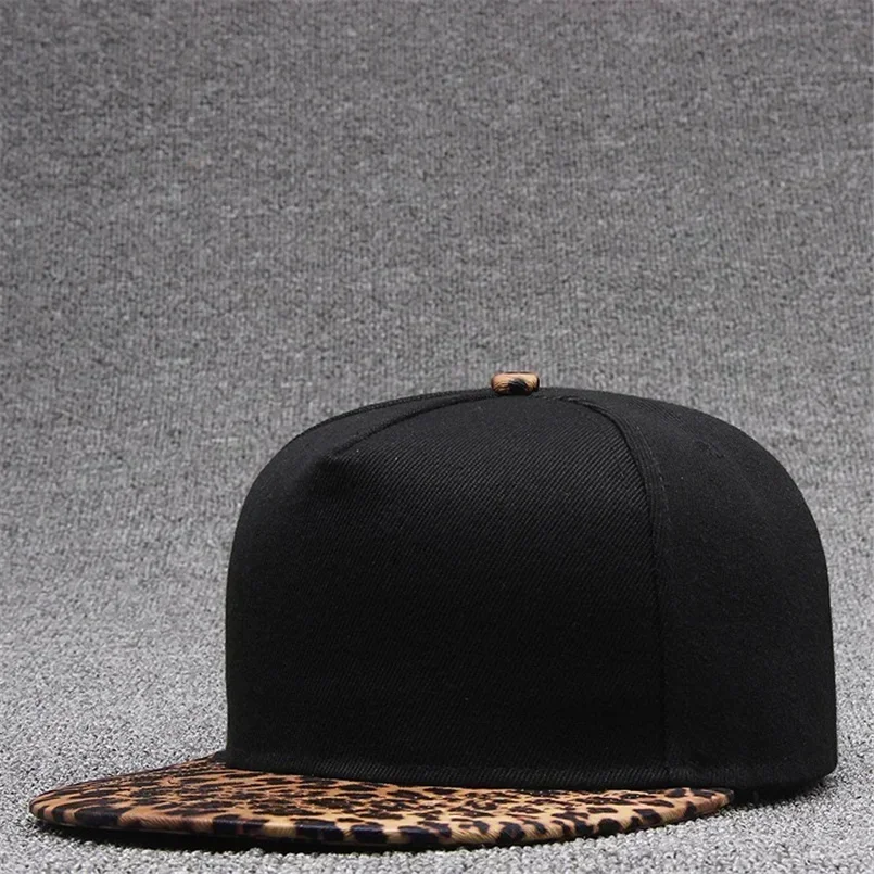 [TOHUIYAN] Leopard Snapback Cap Women Baseball Hat Autumn Flat Brim Hip Hop Caps Fashion Gorras Sport Caps Streetwear Men Hats