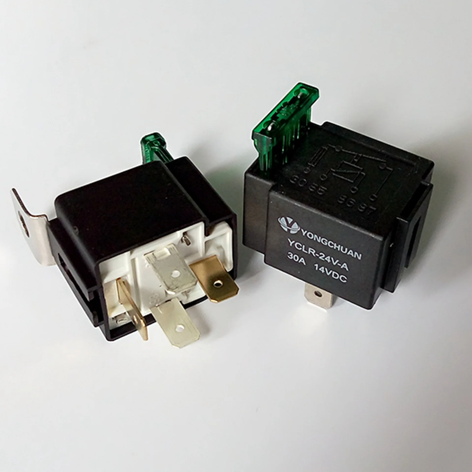 12V DC 4 Pin Car Automotive Fused Relay 30A Normally Open Relais 30A Fuse with 4pin Backrest