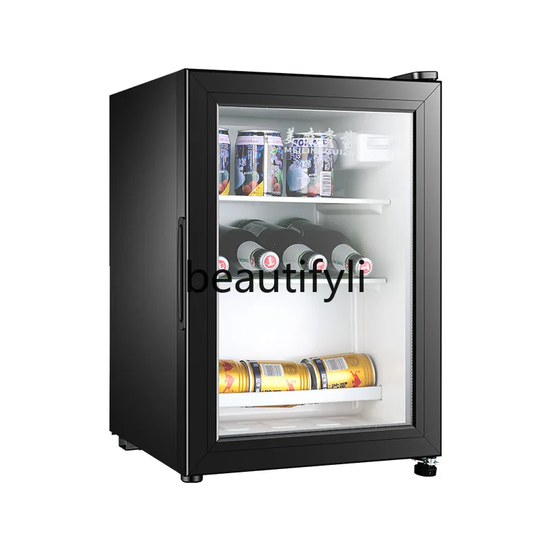 Ice Bar Hotel Room Single Door Refrigerator Tea Cooling Cabinet Fresh-Keeping Cabinet Small Mini Fridge