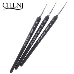 3Pcs Miniature Paint Detail Brush 0/ 00/ 000 Wolf Hair Professional Fine Detailing For Art Supplies Drawing Art Pen Paint Brush