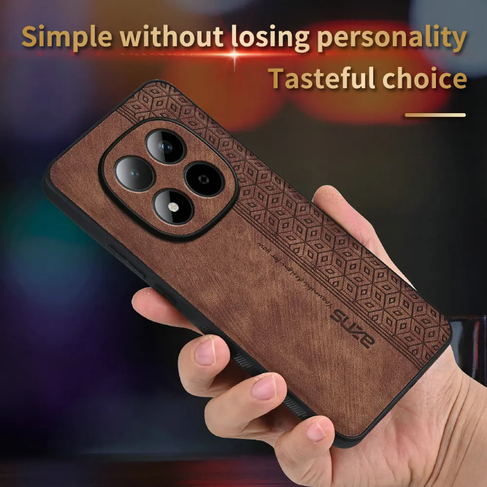Für Xiaomi Redmi Note 15 Pro Plus 5G Leder-Rückenschale für Redmi Note 17 15 14 Pro 14S Luxus-Hülle Note 17 Pro Max Funda