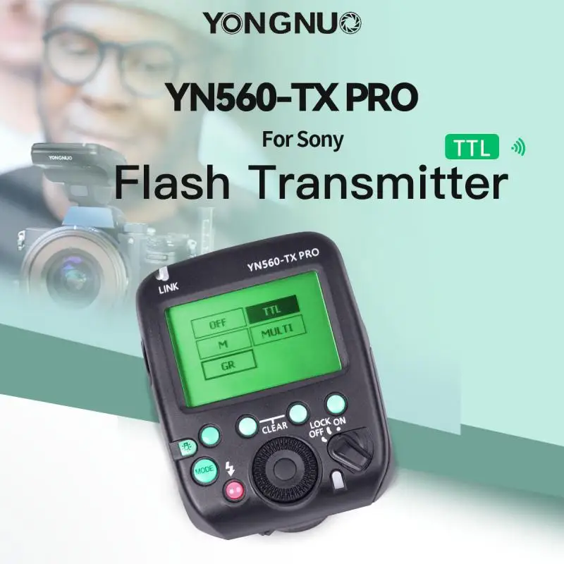 

YONGNUO YN560-TX PRO S Flash Wireless Trigger Manual Flash Controller for Sony YN560III YN560IV YN685 YN200 Speedlite