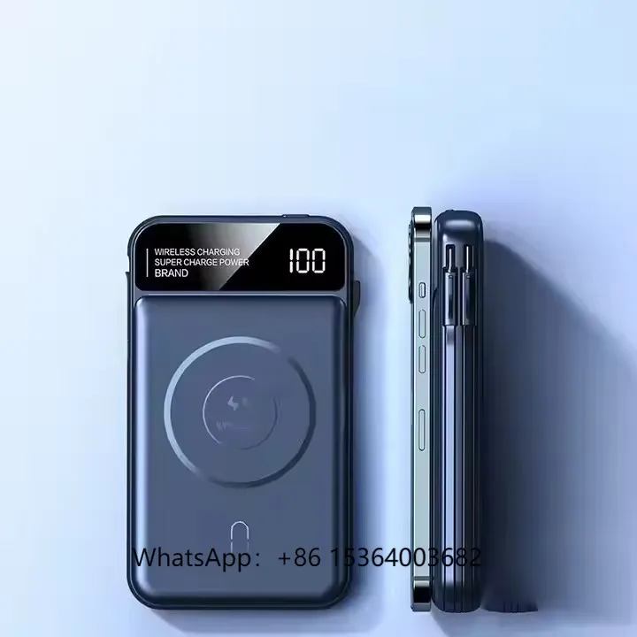 

Mini Portable Power Bank Fashion Wireless Power Bank for Phone Magnetic Power Station 2024