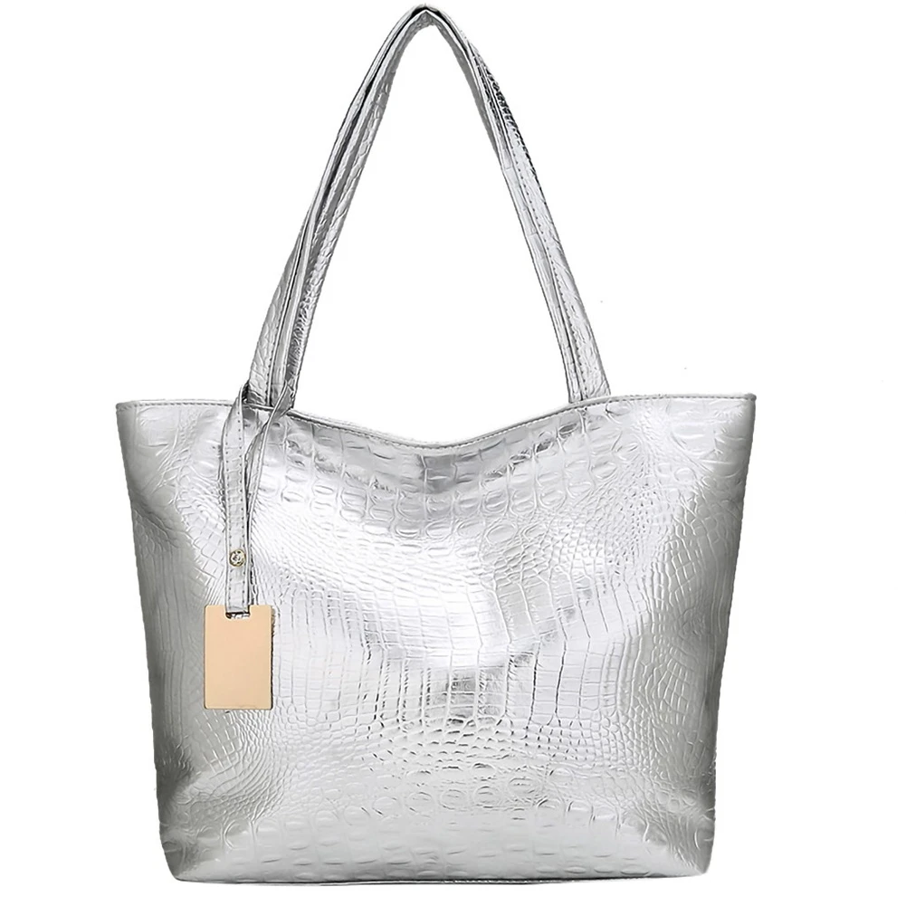 ABQR Ladies Leather Handbags, Handbags, Ladies Shoulder Bags, Designer Handbags, Leather Handbags-Silver