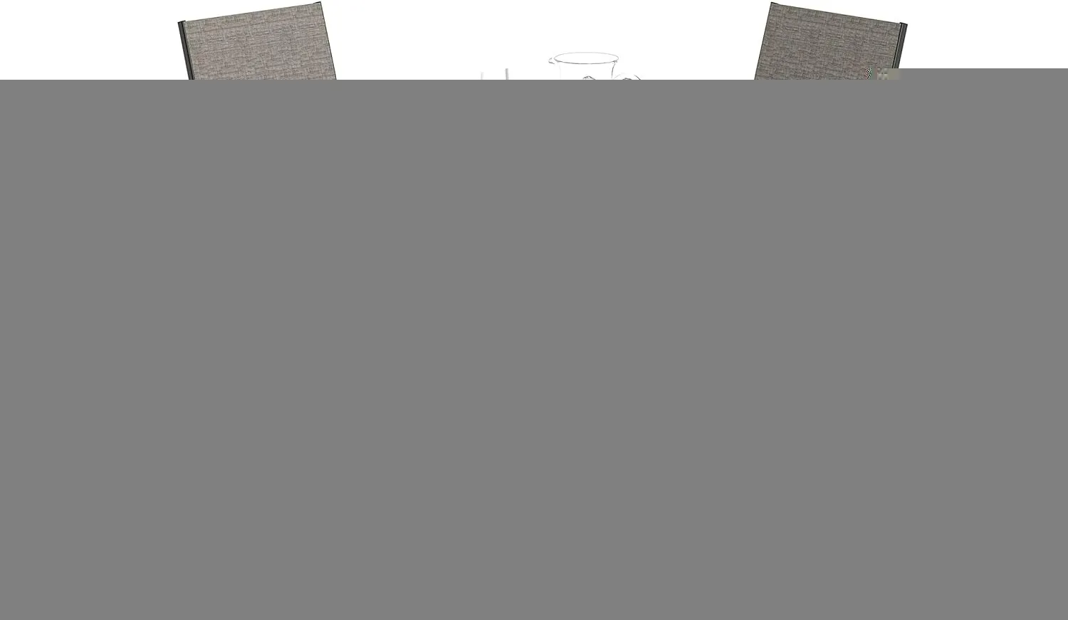 

5 Piece Patio Dining Set Outdoor Table and Chairs Set of 4 for Garden Backyard