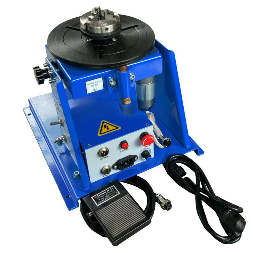 

20w Rotary Welding Positioner Welding Turntable 10KG Welding Positioner Turntable Table AV220/110V 80A 2-16r/M (1-10rr/M)