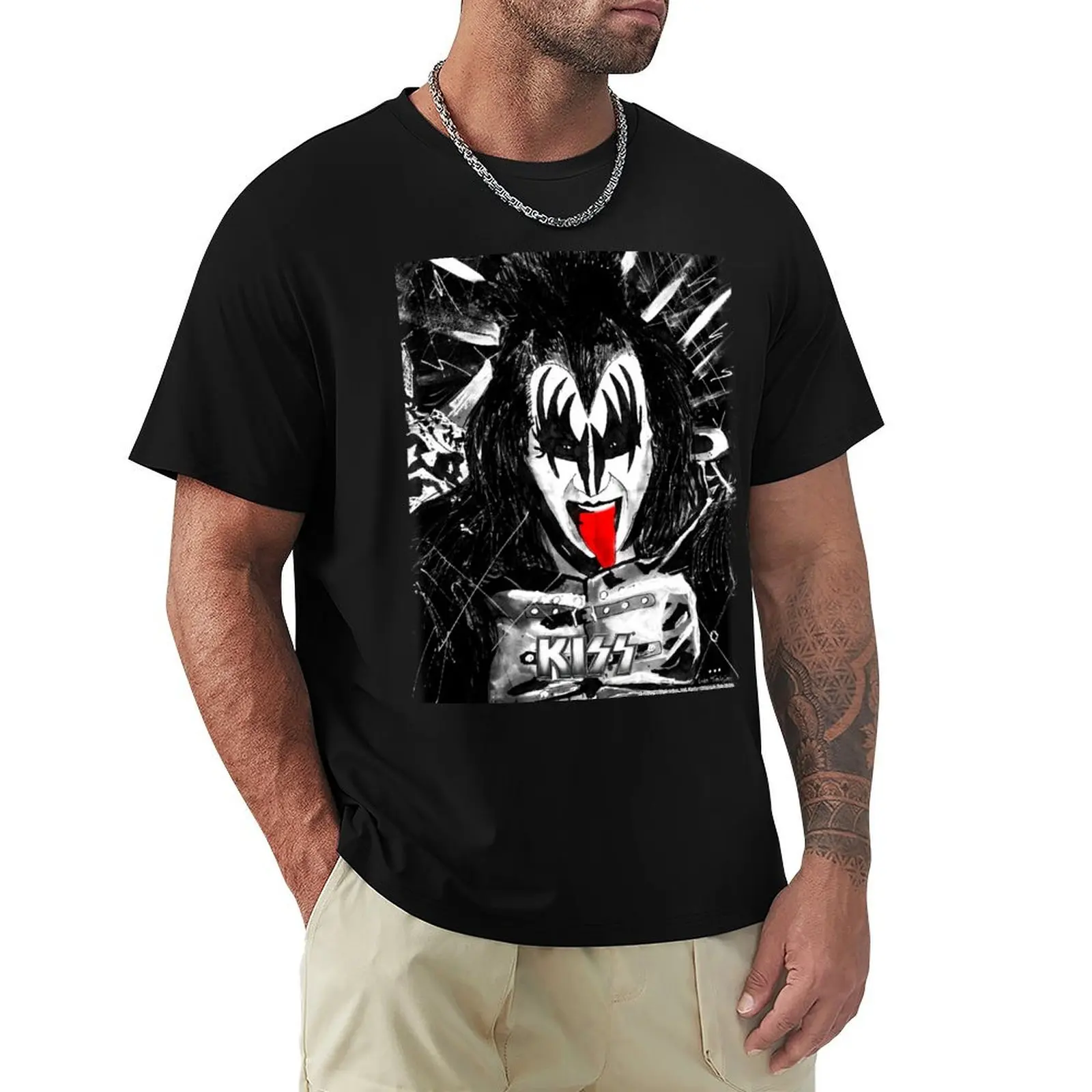 The Demon - Ink Original (Colour Splash with Logo) T-Shirt customs rapper graphic tees for a boy men tshirt